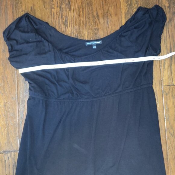 Saint Tropez West Little Black Dress Size Large Midi Romantic Whimsigoth - Picture 9 of 11